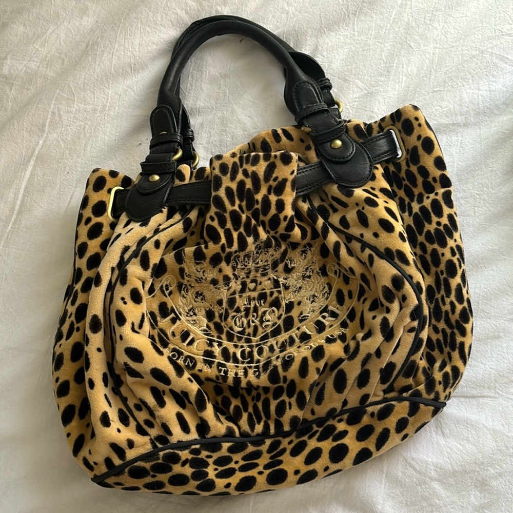 Vintage Juicy Couture Y2K Cheetah Print Bag